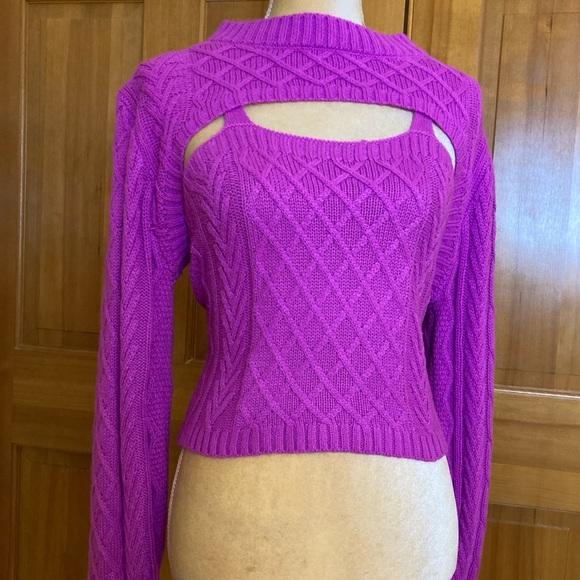 🔥 Argyle Knit Sweater & Cami Knit Top - Picture 14 of 16